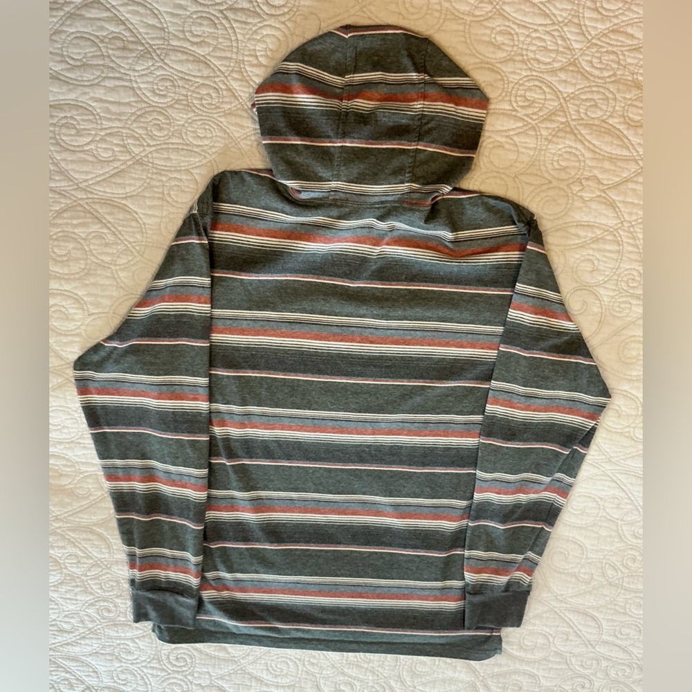 Salty Crew Crewser Long Sleeve Striped Hoodie Shirt Mens size Large - Picture 3 of 11